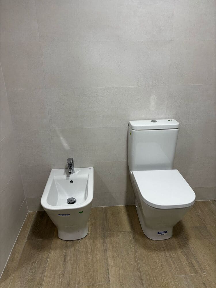 Colocación de sanitarios